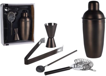 Cocktailshaker set 5 delig