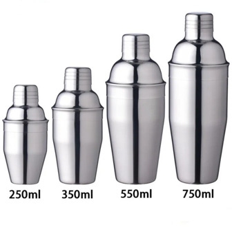 Cocktailshaker Silver Stainless Steel Cocktail Shaker Cocktail Party Shaker Bar Drink for Martini Mixer Wine Sharker