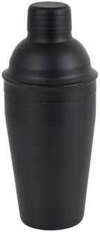 Cocktailshaker - zwart - 8,5x21 cm
