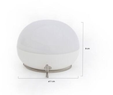 Coco Bulb buitenlamp led oplaadbaar dimbaar ø 11cm - Laagste prijsgarantie! Wit