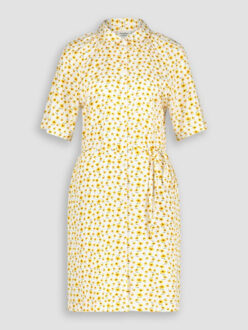 Coco flower dress sunflower - Geel - XS