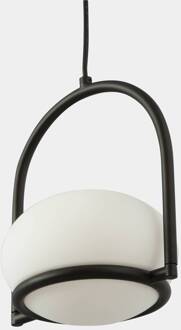 Coco Single hanglamp, zwart/wit zwart, wit