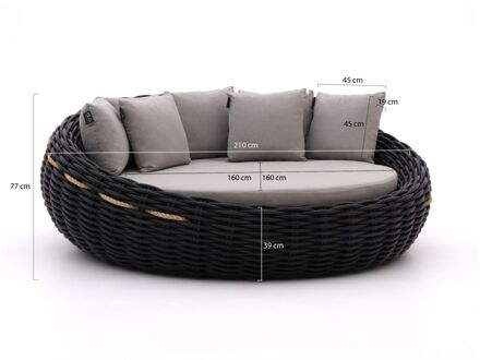 Cocoon lounge daybed - Laagste prijsgarantie! Zwart