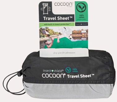 Cocoon Travelsheet InsectShield 100% Katoen - Safari Grey