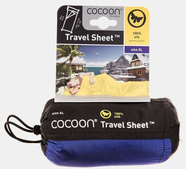 Cocoon TravelSheet XL - Lakenzak - Zijde - Ultramarine Blue