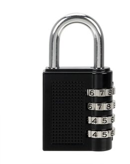 Code Lock Combinatie Hangslot Weerbestendige Security Hangslot Zinklegering Code Hangslot 4 Dial Digit Wachtwoord Lock zwart