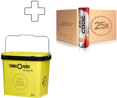Code Red 25x Verpakking 4 Stuks Plus Ballenemmer geel - one size