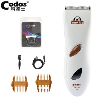 Codos CP3180 Professionele Elektrische Hond Haar Trimmer Oplaadbare Dier Grooming Clippers Kat Scheerapparaat Kapsel Machine Add 1stk blade