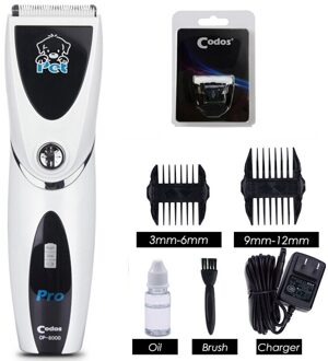 Codos CP8000 Elektrische Hond Haar Trimmer Professionele Grooming Clipper Oplaadbare Kat Scheerapparaat Kapsel Machine Voor Dieren geen doos 1stk Blade