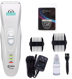 Codos Elektrische Pet Hair Trimmer Professionele Hond Clipper Grooming Tool Oplaadbare Kat Scheerapparaat Keramische Cutter Hond Kapsel CP6800 Add 1stk blade