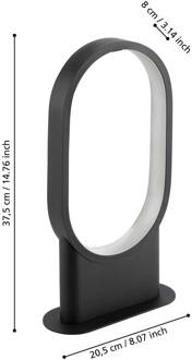 Codriales Tafellamp - LED - 38 cm - Zwart|Wit