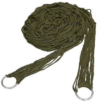 Cofa Diepe Groene Nylon Hangmat Mesh Slapen Bed Swing Outdoor