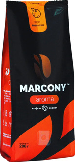 Coffee beans marcony aroma flavored orange 200g.