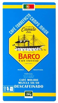 Coffee blend 50/50 decaf ground, 250g boat