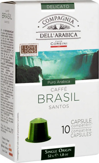 Coffee capsules Nespresso®Compagnia dell'arabica Brasil Santos 52g (10x5.2g)