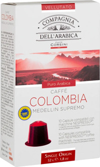 Coffee capsules Nespresso®Compagnia dell'arabica Colombia Medellin supremo 52g (10x5.2g)