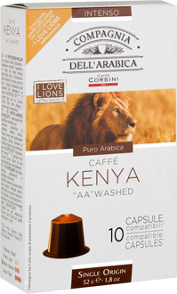 Coffee capsules Nespresso®Compagnia dell'arabica Kenya "AA" washed 52g (10x5.2g)