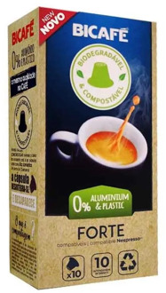 Coffee Forte Bicafé Biodegradable 10 capsules compatible with Nespresso