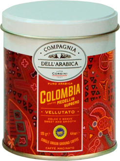 Coffee ground Colombia Medellin supremo 125g (iron pot)