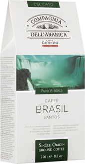 Coffee ground Compagnia dell'arabica Brasil Santos 250g