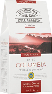 Coffee ground Compagnia dell'arabica Colombia Medellin supremo 125g