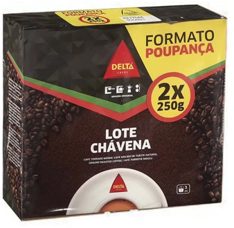 Coffee ground natural tueste lot Chávena 2x250g Delta Cafes