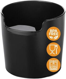 Coffee Powder Residue Box Black Deep Bowl Non-slip Detachable Knock Bar Coffee Machine Grounds Recycling Bucket Grind Trash Bin