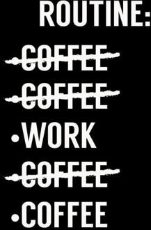Coffee Routine Women's T-Shirt - Black - 3XL