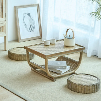 Coffee table Handmade rattan coffee furniture set