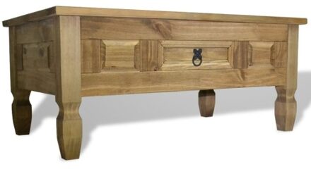 Coffee table in Mexico style pine corona 100 x 60 x 45 cm