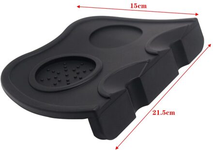 Coffee Tampers Mat Silicone Mat Slip Resistant Pad Coffee Machine Manual Handle Pad Kitchen Tool Home Espresso Accessories L-zwart