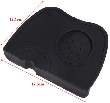 Coffee Tampers Mat Silicone Mat Slip Resistant Pad Coffee Machine Manual Handle Pad Kitchen Tool Home Espresso Accessories M-zwart