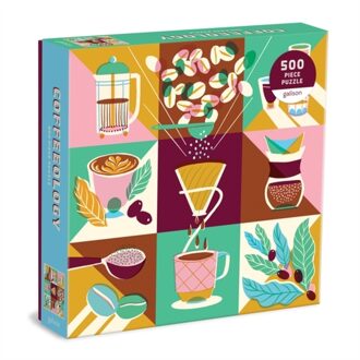 Coffeeology 500 Piece Puzzle -  Galison (ISBN: 9780735369696)