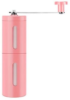 Coffeeware Koffiemolen Mini Roestvrij Staal Handmatige Handgemaakte Koffieboon Braam Slijpmachines Molen Keuken Grinder Keuken Gereedschap roze