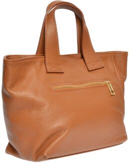 COGNAC Leren Tas Camel