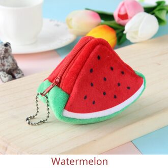 Coin Purse Three-dimensional Triangle Wallet Bag Fruit Small Purse Women Mini Bag Key Coin Holder Orange Kiwi Pitaya Watermelon watermeloen