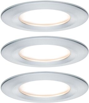 Coin Slim LED Inbouwspots - 3 stuks - Dimbaar - Mat zilver