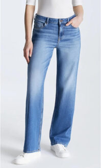 Coj nova wide straight jeans medium blue Blauw - 31-32
