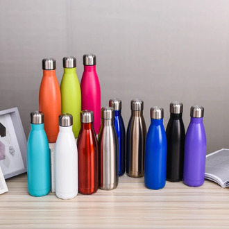 Coke bottle vacuum flask sports bottle water cup 304 stainless steel hot-selling bowling cup double wall insulated airless bottl