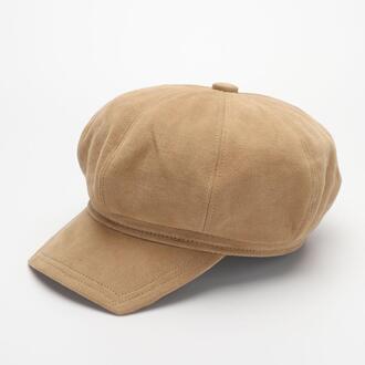 Cokk Hoed Vrouwen Katoen Achthoekige Baret Vrouwen Retro Schilder Cap Herfst Winter Hoeden Voor Vrouwen Dames Hoeden Gorro Pet Effen khaki