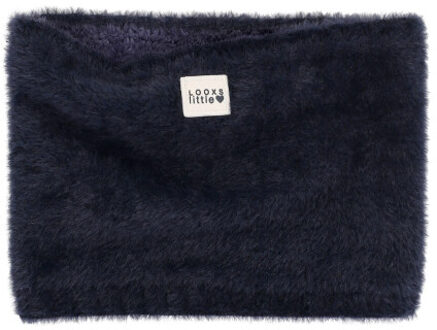 Col fluffy knit voor meisjes in de kleur Blauw - One size