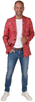 Colbert Boerenzakdoek Rood Rood - Zalm, Multikleur - Print