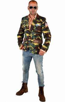 Colbert Camouflage Heren Polyester Groen Maat Xxl