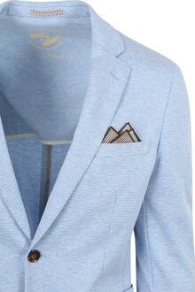 Colbert Face Print Lichtblauw - 48