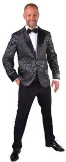 Colbert Man Glitter Zwart