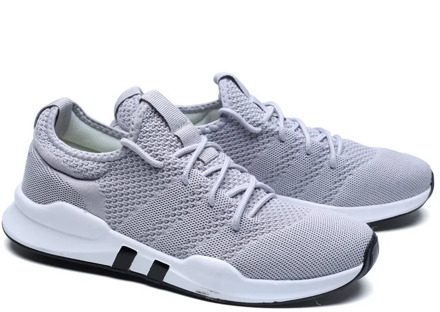 Cold sticky cross-border explosion couple shoes large size flying woven light sports casual running fitness shoes