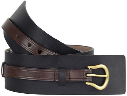 Cole Haan 55mm Heren Zwart/Bruin Brede Riem