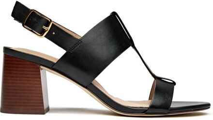 Cole Haan Josie T-Strap Sandalen Zwart