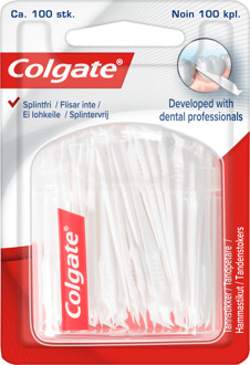 Colgate Mondverzorging Colgate Tandenstoker Plastic 100 st