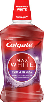 Colgate Mondwater Colgate Max White Purple Onthullen Mondwater 500 ml